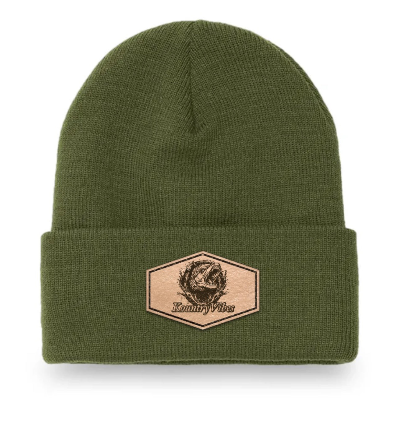 Olive Green KountryVibes Beanie