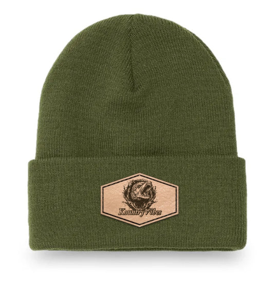 Olive Green KountryVibes Beanie