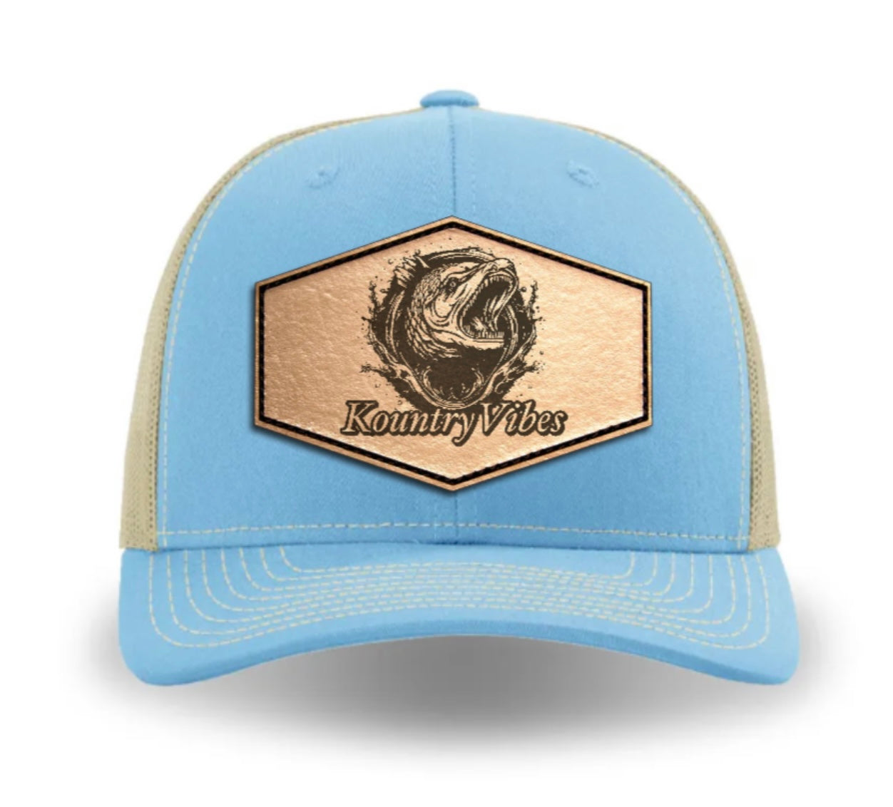 Light Blue/Tan KountryVibes Hat